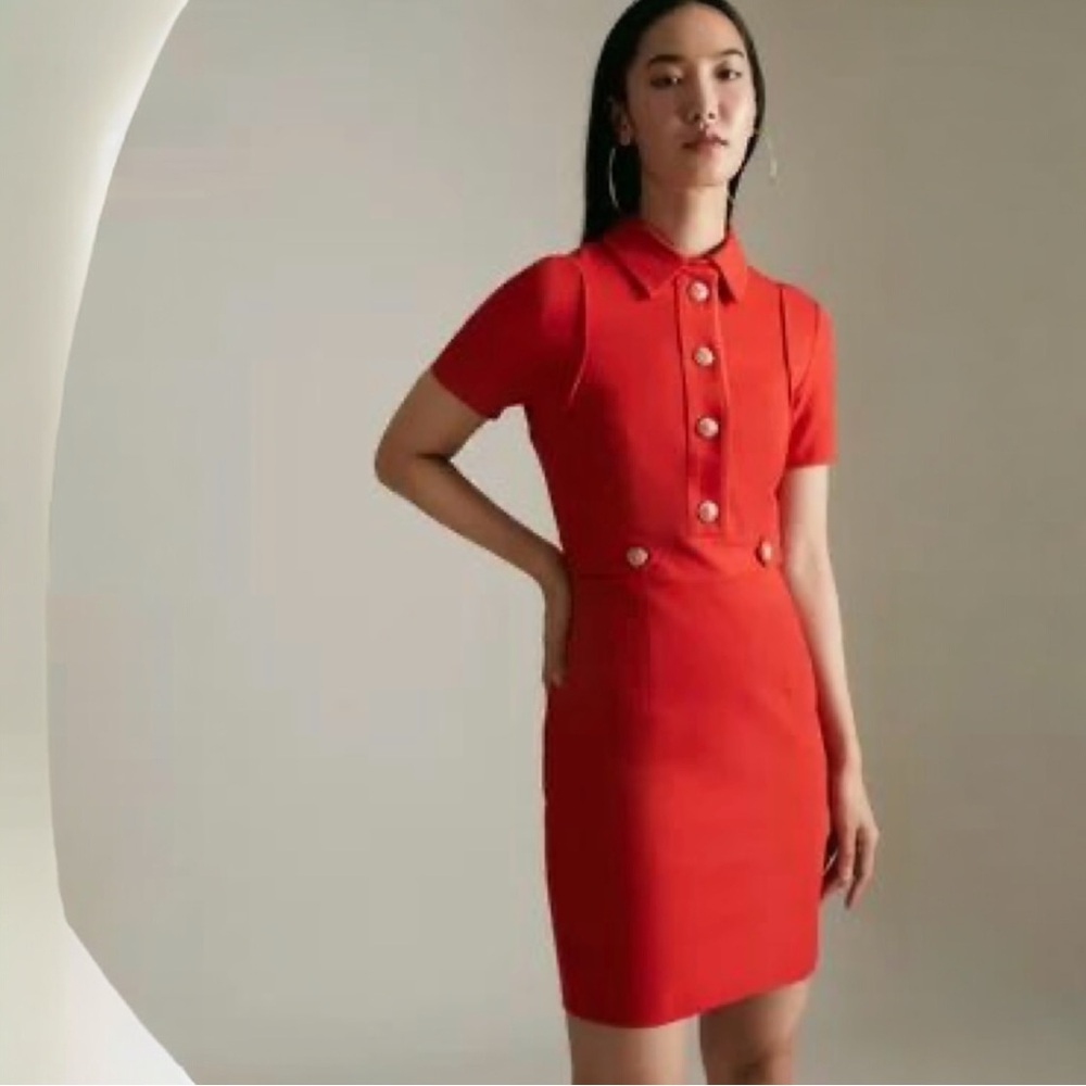 Karen Millen Collared Trim Detail Ponte Jersey
Dress Size 6